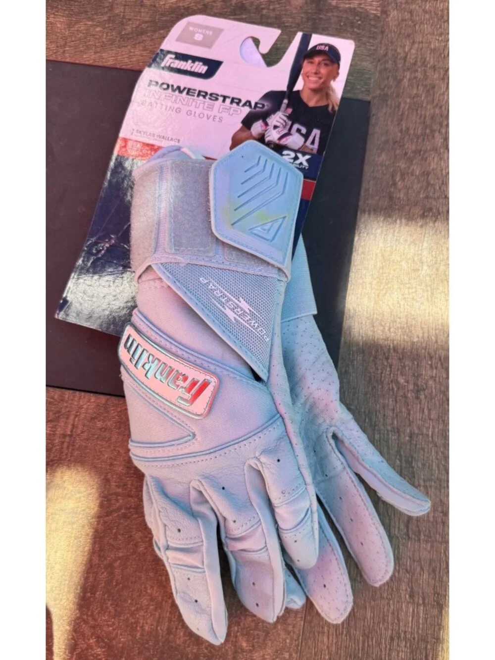 Franklin Powerstrap Size Small Infinite Carolina Softball Women's Batting Gloves